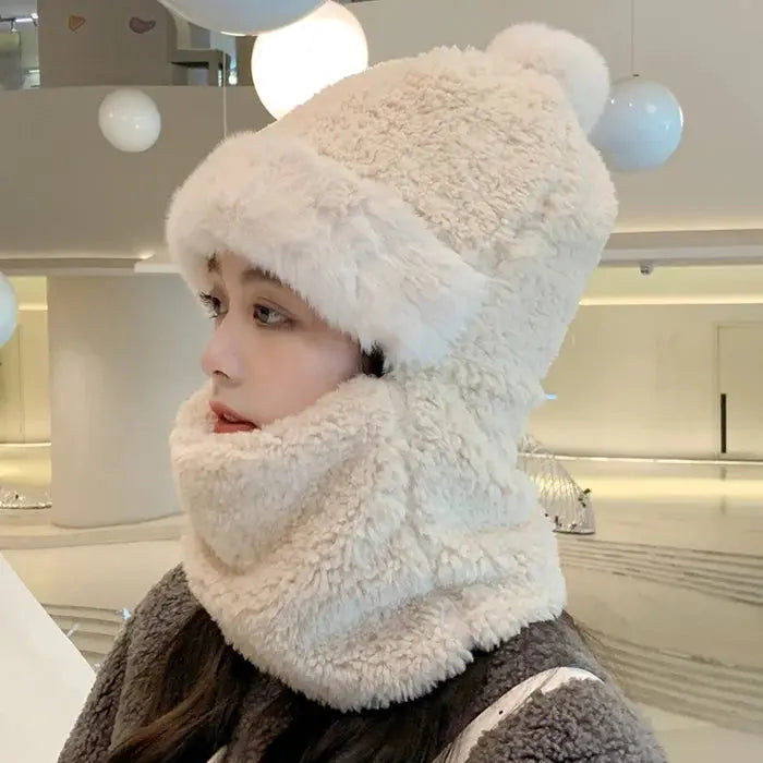 50% RABATT | Nordlyn™ | Winddichte Wintermütze mit Schal für Damen & Kinder