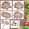 Blumen-Schablonen Set – Wiederverwendbar für Holz, Wände & Zäune