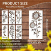 Blumen-Schablonen Set – Wiederverwendbar für Holz, Wände & Zäune