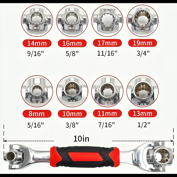 VersaWrench™ - Ersetzt sperrige Werkzeugsets durch einen kompakten Magnetisch Schlüssel