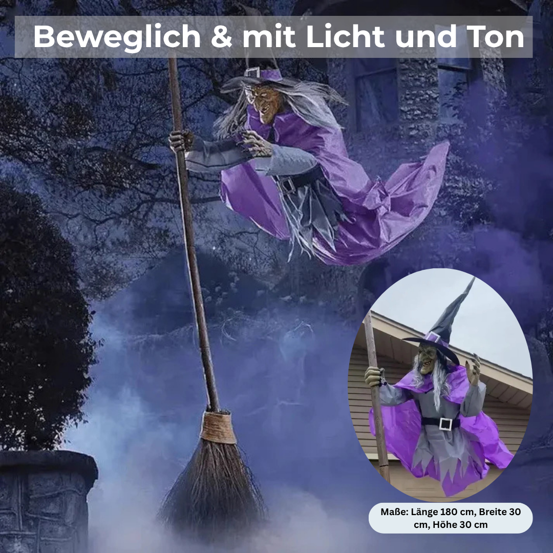 Unheimliche Deko-Hexe für Halloween – Mit Bewegung, Licht & Sound