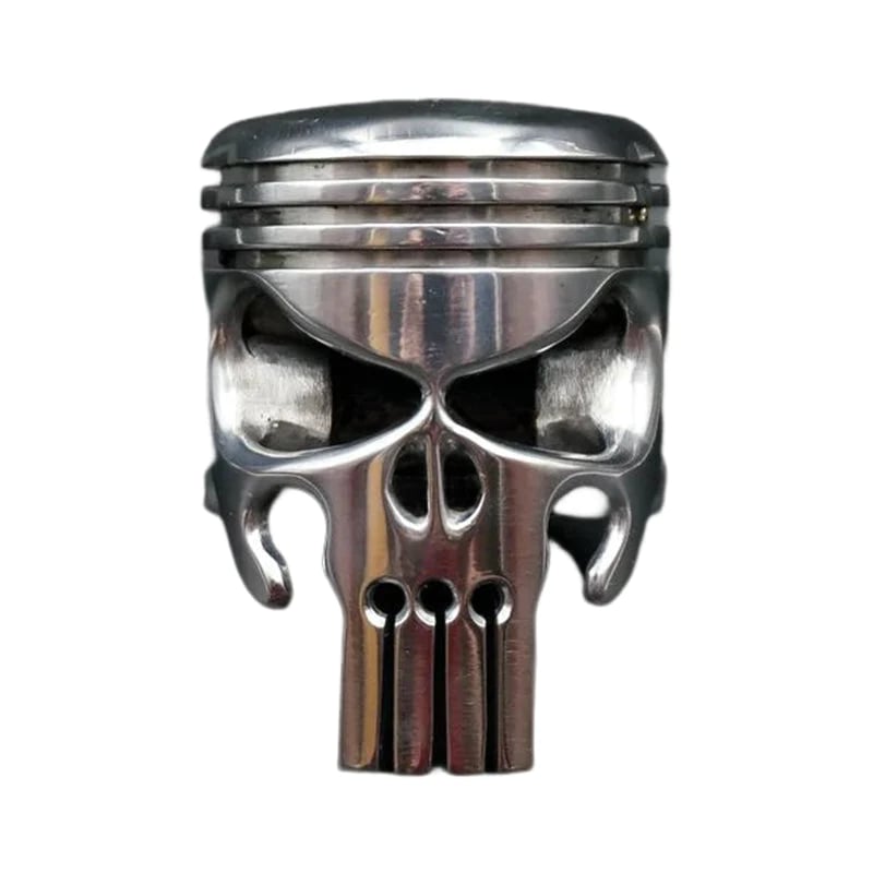 GrimTorque™ - Handgefertigter Skull-Schlüsselanhänger aus Kolben