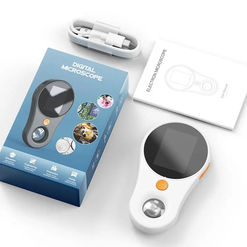 Tragbare digitale Handlupe mit 500-facher Vergrößerung & 2" LCD-Bildschirm