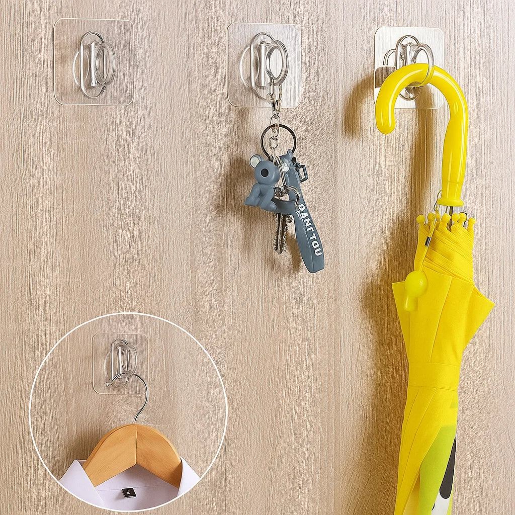 Selbstklebende Haken – Kein Bohren, extra Stauraum (1 Set mit 30 Stück)