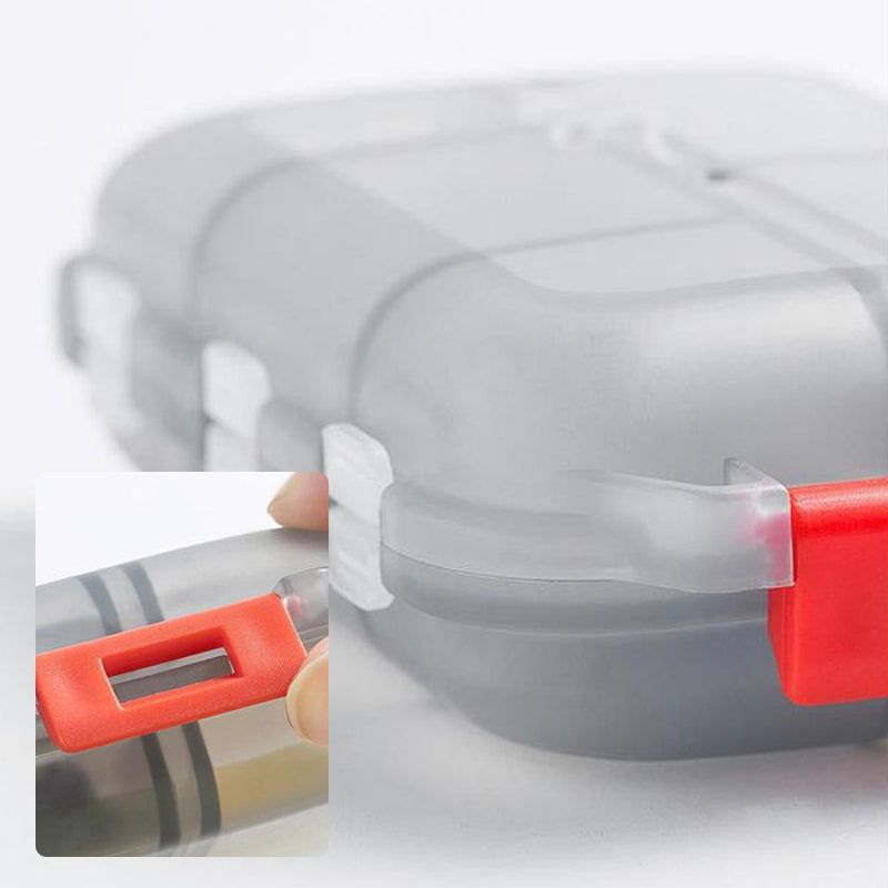 Reise-Pillenbox™ — Taschenformatige Lösung, um Ihre Medikamente überall sicher