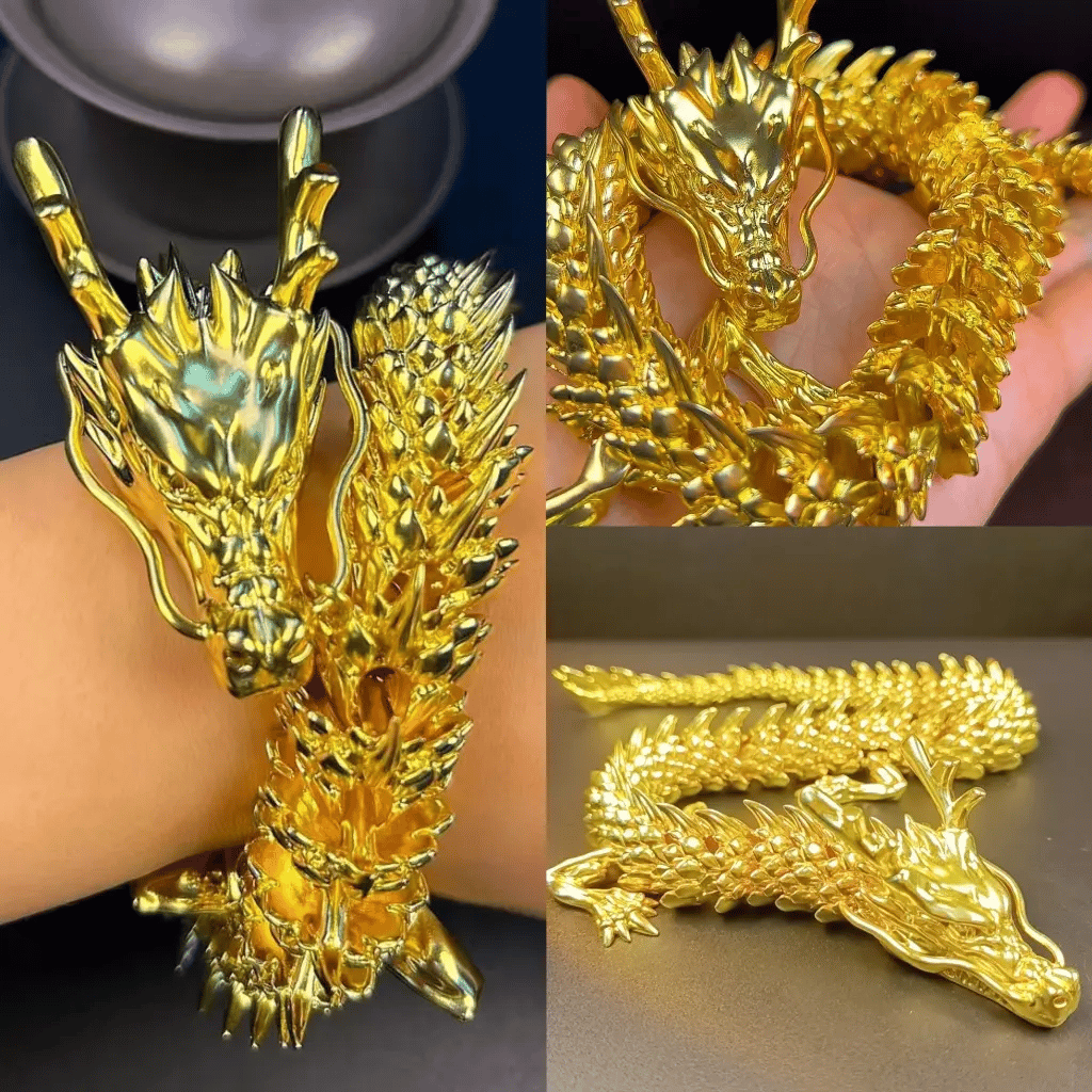 GoldDrake™ – Handgefertigter Metall-Drache