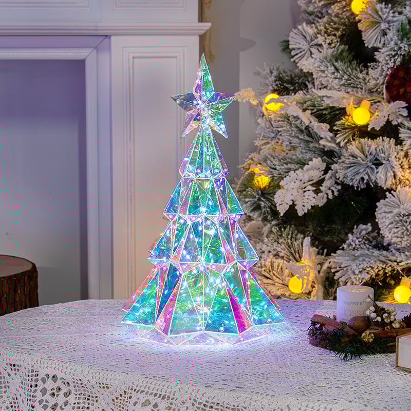 LumiGlitz™ – RGB-Holografische Weihnachtsfiguren