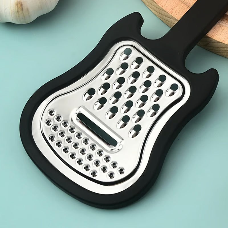 Gemüseschäler aus Edelstahl | Gitarrenförmiger Schäler zum Schälen & Hobeln