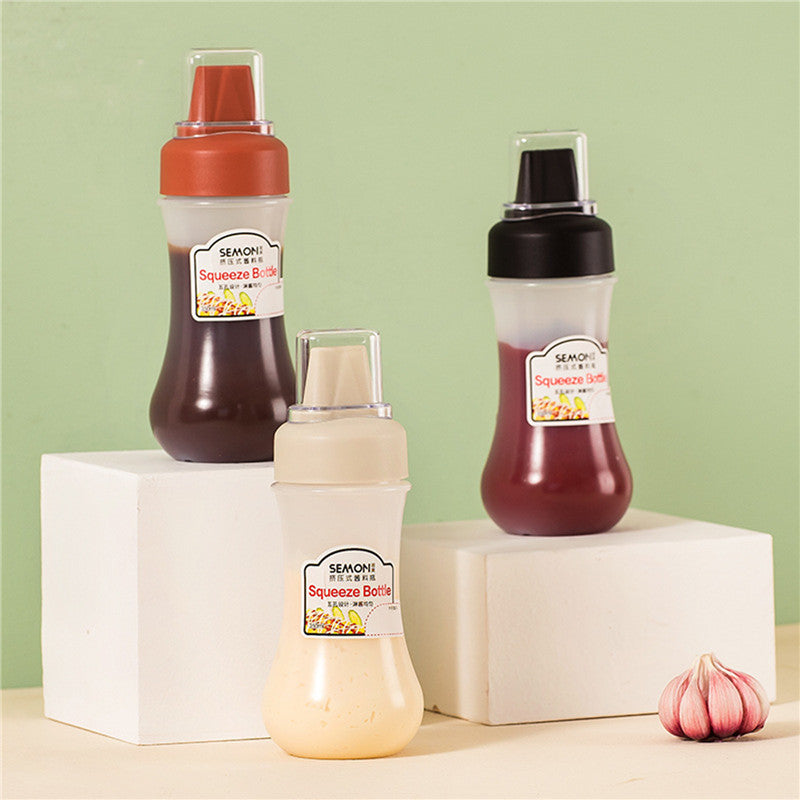 1+1 GRATIS | SqueezeFive | Mehrloch-Soßenflasche – Gleichmäßiges Dosieren leicht gemacht