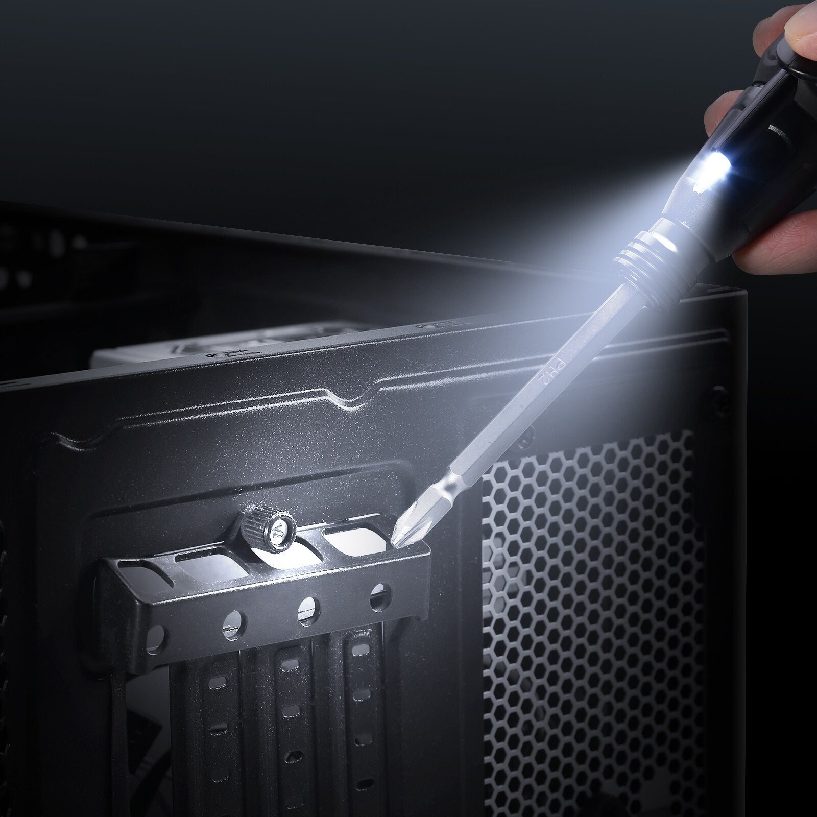 50% Rabatt | Torquix™ | Wiederaufladbares elektrisches Schraubendreherset mit LED-Licht