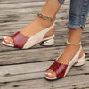 Madeleine – Offen-Zehen-Slingback-Sandalen mit Krokodilprägung für Damen