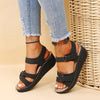 Quenilda | Bequeme Sommer-Klettsandalen mit Keilsohle