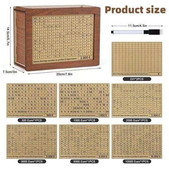 VaultCraft™ – Vintage-Spardose aus Holz