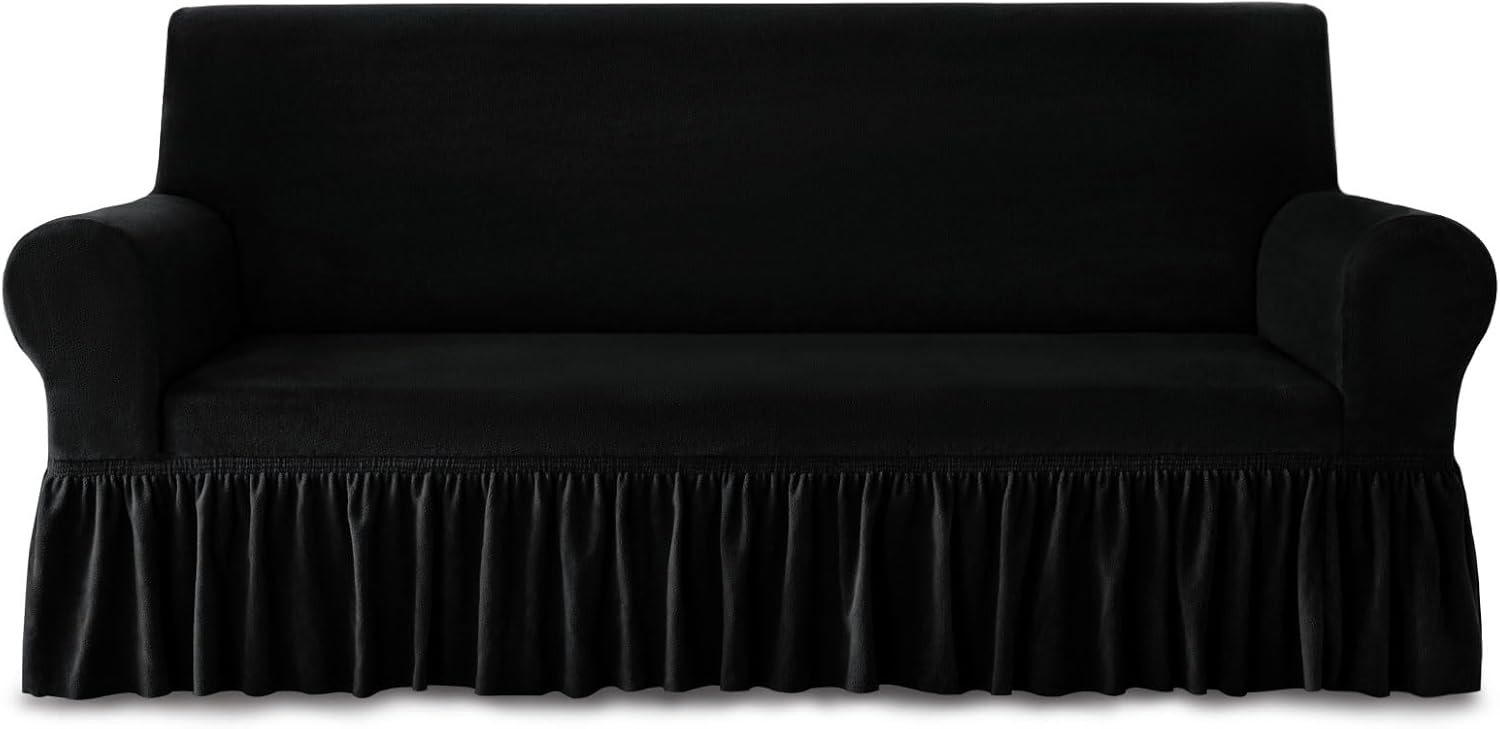 PlushGuard™ – Plüsch-Stretch-Sofabezug