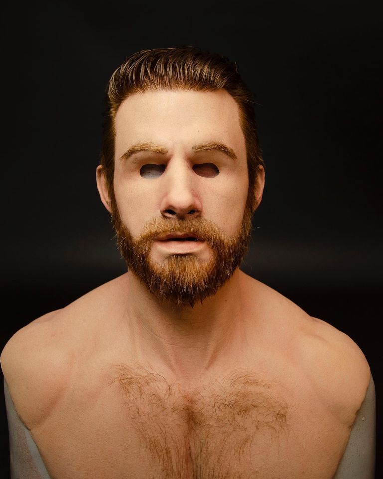 ElderMorph™ - Hyperrealistische Old-Man-Maske mit beweglichem Mund