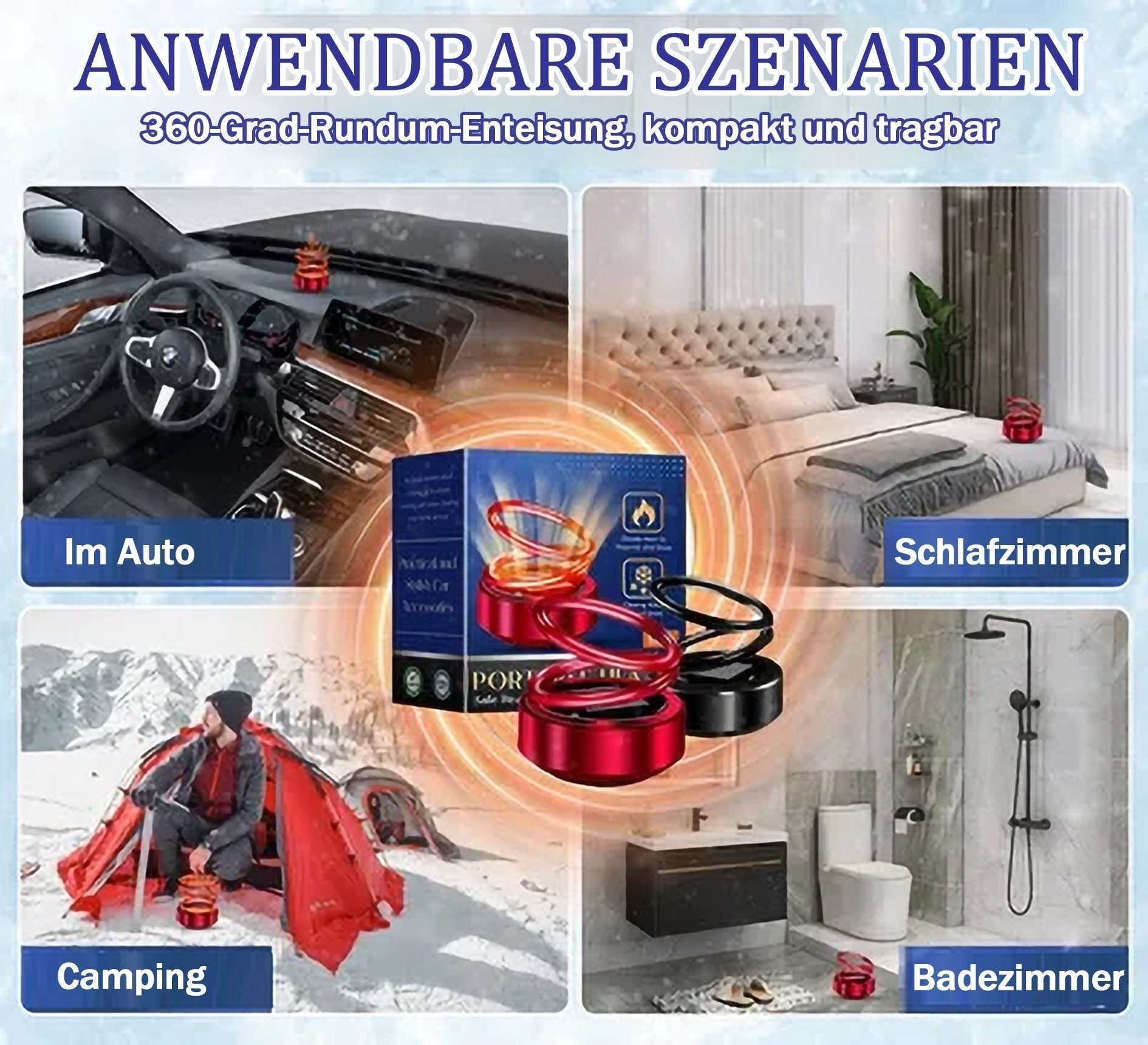 1 + 1 GRATIS | HeatCore™ - Tragbarer kinetischer Heizlüfter