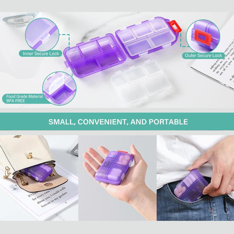 Reise-Pillenbox™ — Taschenformatige Lösung, um Ihre Medikamente überall sicher