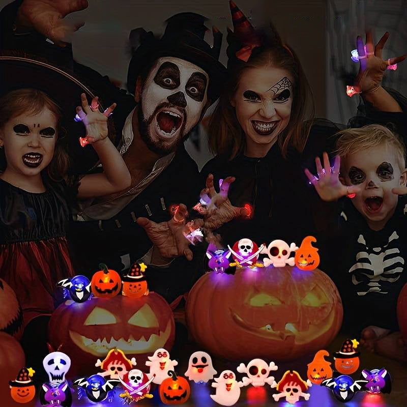 50 % RABATT | GloHex™ | Halloween - LED-Leuchtring & Brosche