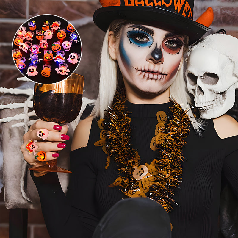 50 % RABATT | GloHex™ | Halloween - LED-Leuchtring & Brosche