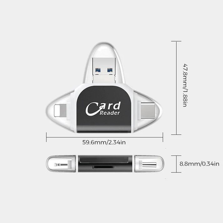 1+1 Gratis | MultiPort™ | Schnelles und universelles All-in-One-Kartenlesesystem