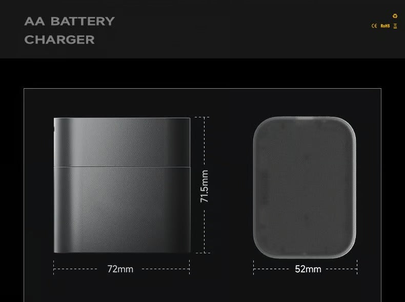 50% RABATT | VoltNest™ | USB-C Batterieladegerät & 2-in-1 Aufbewahrungsbox für AA/AAA-Lithiumbatterien