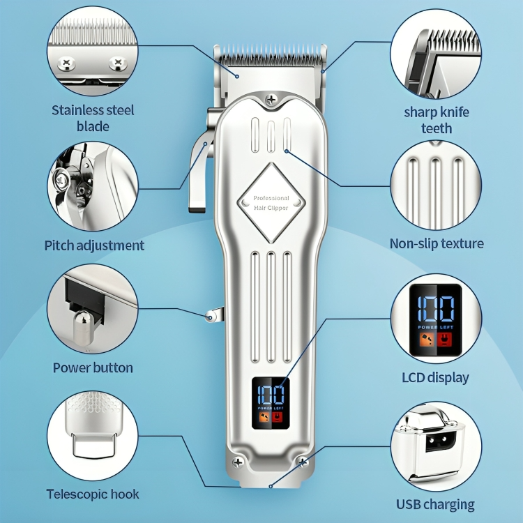 TrimTech™ | Digitaler LCD Haarschneider Pro