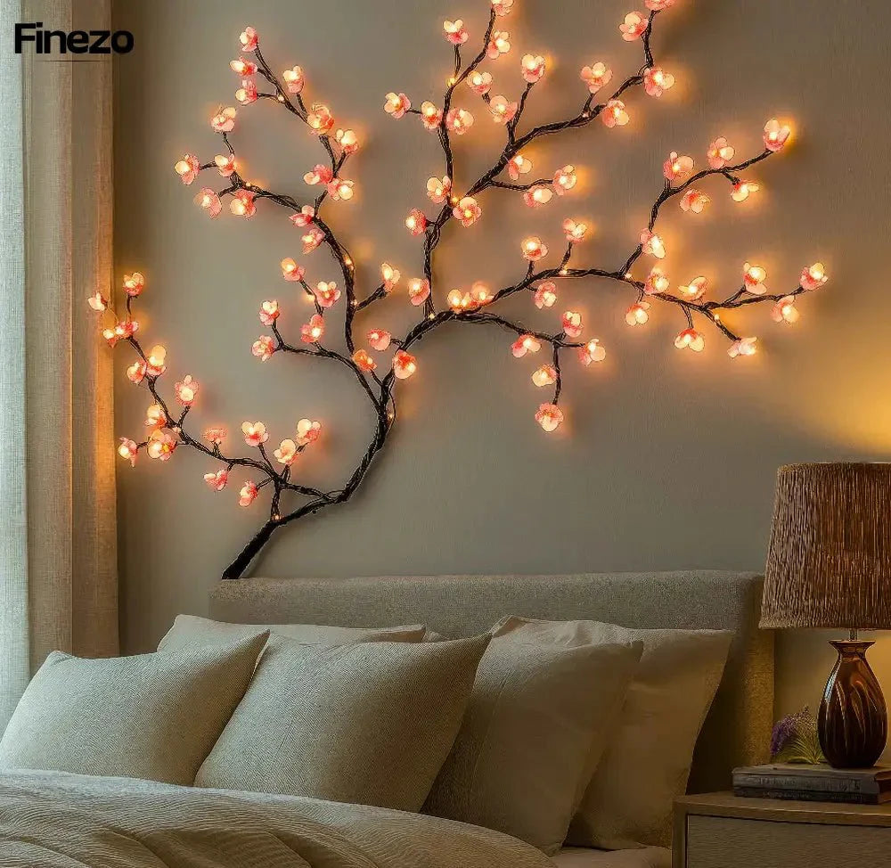 1+1 GRATIS | SakuraGlow™ - LED-Kirschblütenzweig mit 96 Lichtern