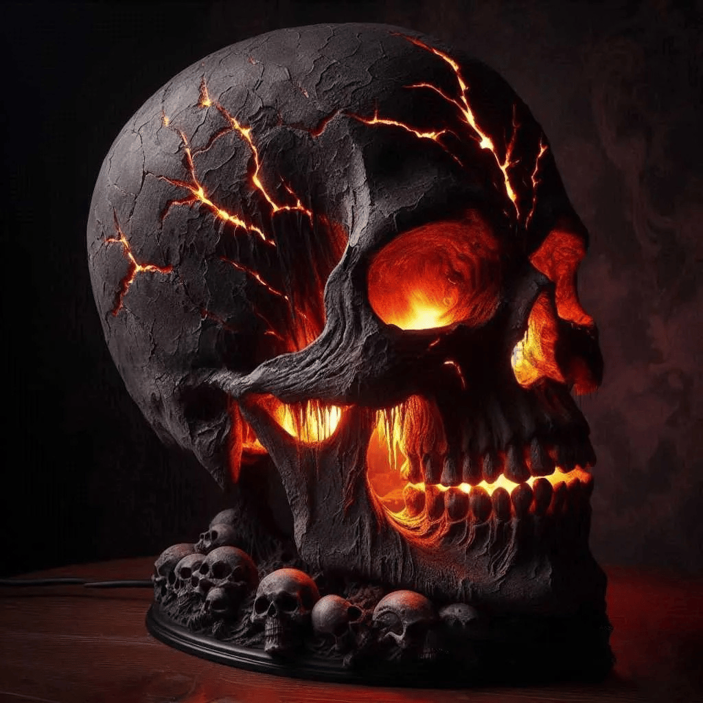 50% RABATT | SkullAura™ | Gotische Totenkopf-Lampe