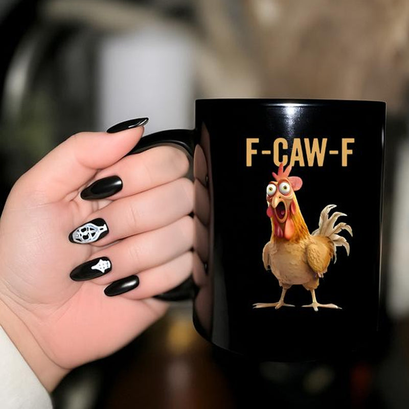 F-Caw-F™ – Lustige Hühner-Tasse 🐔☕