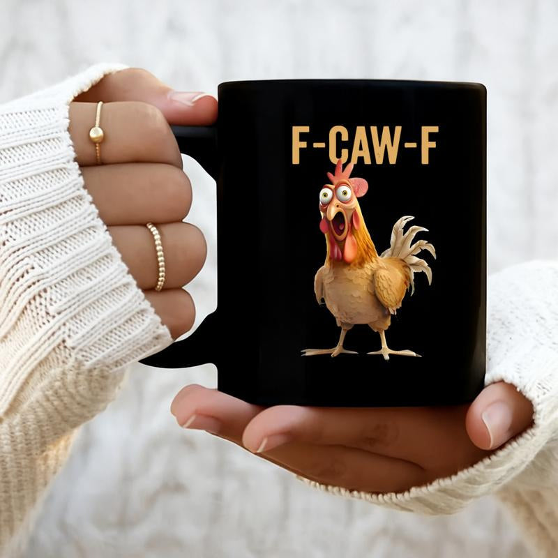 F-Caw-F™ – Lustige Hühner-Tasse 🐔☕