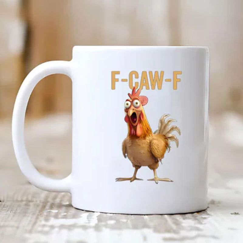 F-Caw-F™ – Lustige Hühner-Tasse 🐔☕
