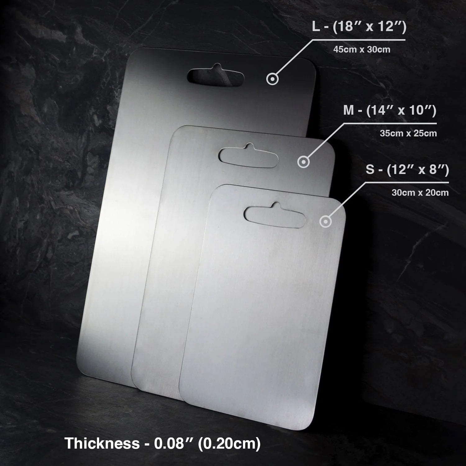 Titan™ – Schneidebrett aus Edelstahl