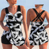 SummerSure – Tankini-Badeanzug & Bikini mit Beachcover für Damen im Muster-Design